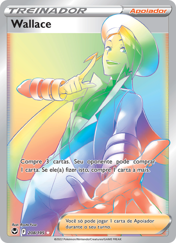 Wallace 208 — Tempestade Prateada (Portuguese Pokémon TCG card)