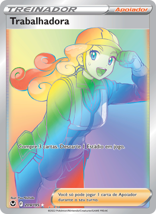 Trabalhadora 209 — Tempestade Prateada (Portuguese Pokémon TCG card)