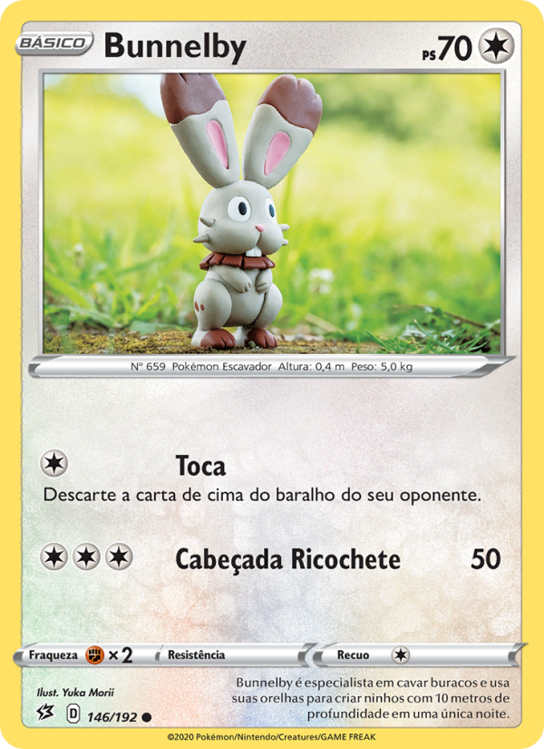 Bunnelby 146 — Rixa Rebelde (Portuguese Pokémon TCG card)