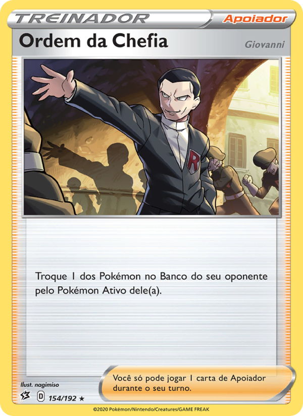 Ordem da Chefia 154 — Rebel Clash (Portuguese Pokémon TCG card)