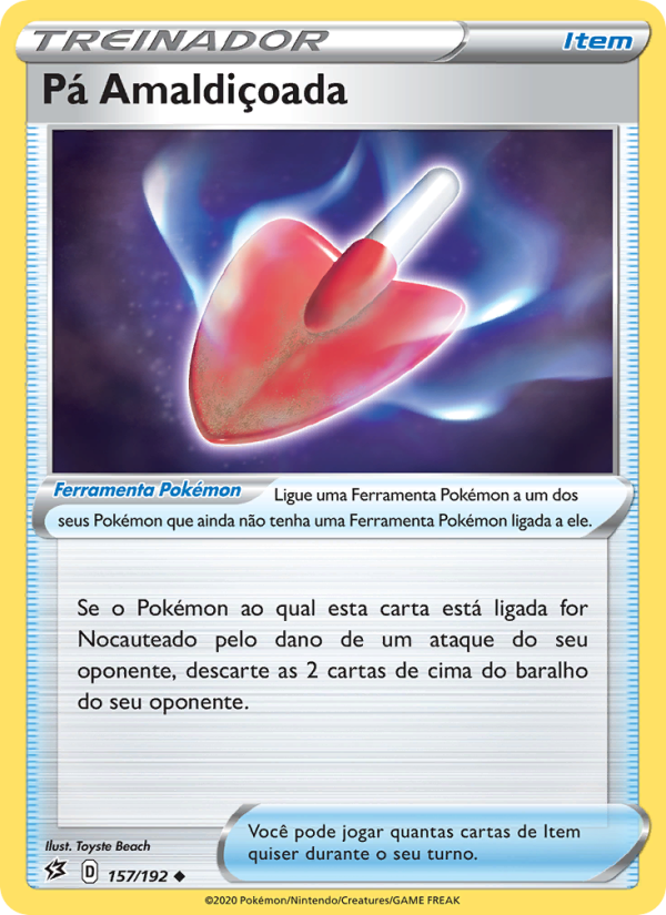 Pá Amaldiçoada 157 — Rixa Rebelde (Portuguese Pokémon TCG card)