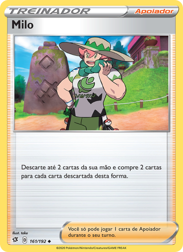 Milo 161 — Rixa Rebelde (Portuguese Pokémon TCG card)