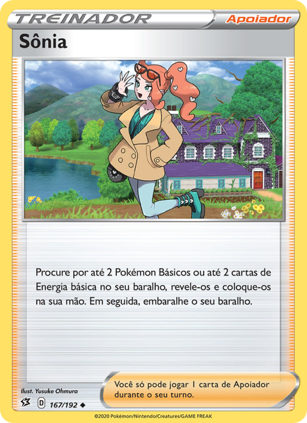 Sônia 167 — Rixa Rebelde (Portuguese Pokémon TCG card)