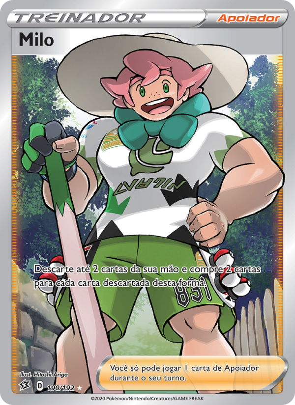 Milo 190 — Rixa Rebelde (Portuguese Pokémon TCG card)