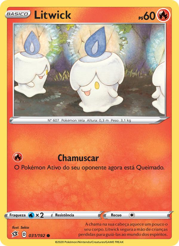 Litwick 31 — Rixa Rebelde (Portuguese Pokémon TCG card)
