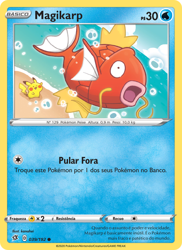Magikarp 39 — Rixa Rebelde (Portuguese Pokémon TCG card)