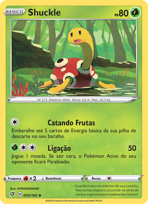 Shuckle 5 — Rixa Rebelde (Portuguese Pokémon TCG card)