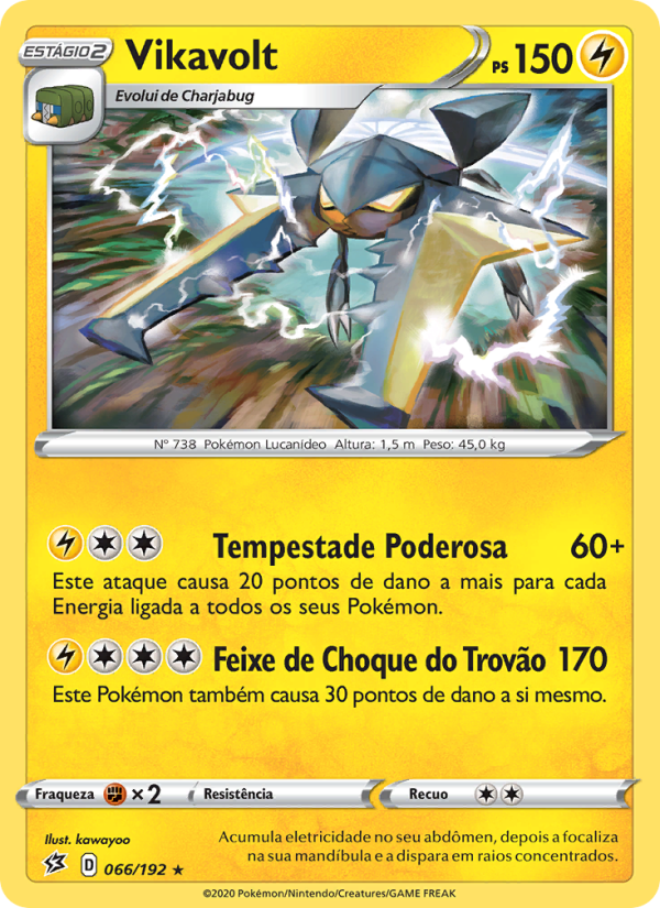 Vikavolt 66 — Rixa Rebelde (Portuguese Pokémon TCG card)
