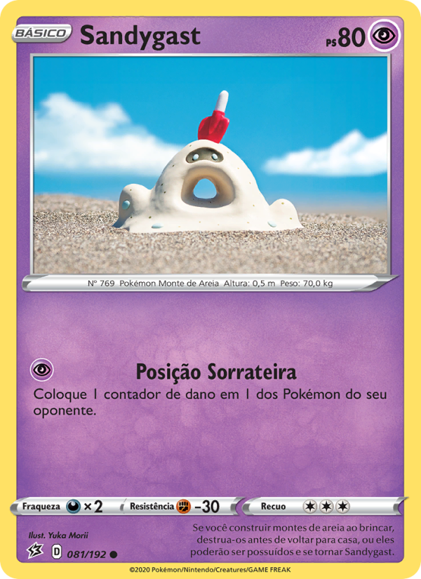 Sandygast 81 — Rixa Rebelde (Portuguese Pokémon TCG card)