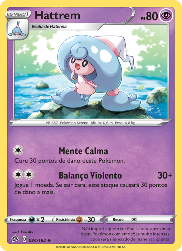 Hattrem 84 — Rixa Rebelde (Portuguese Pokémon TCG card)