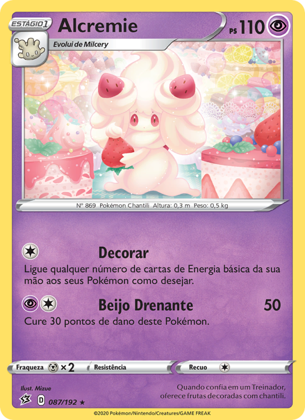 Alcremie 87 — Rixa Rebelde (Portuguese Pokémon TCG card)