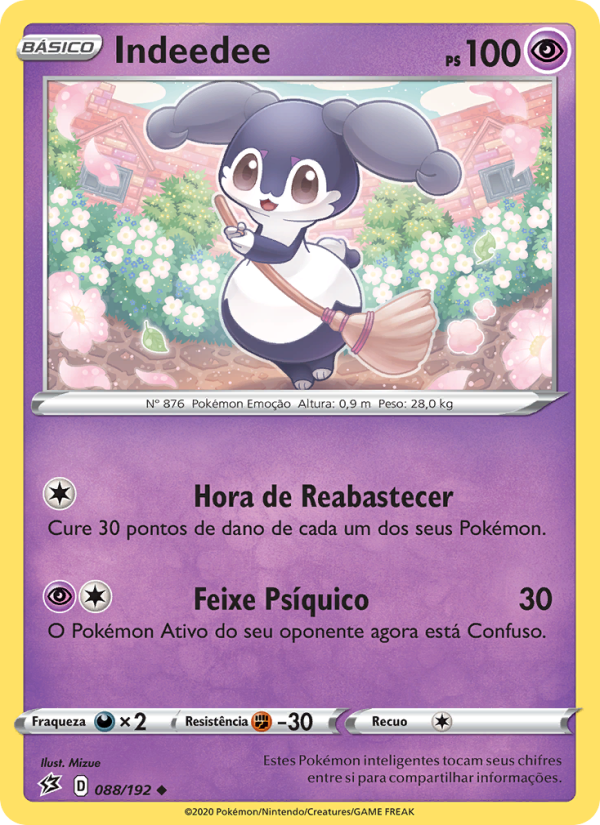 Indeedee 88 — Rixa Rebelde (Portuguese Pokémon TCG card)