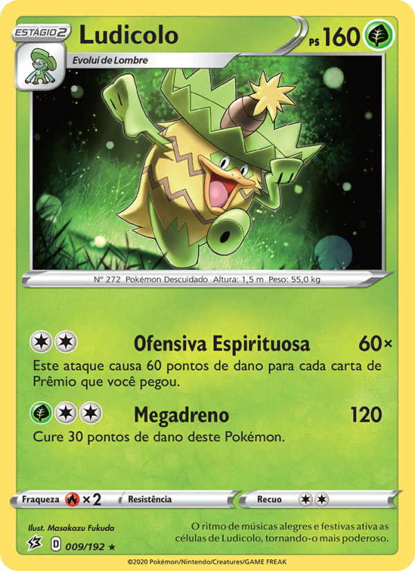 Ludicolo 9 — Rixa Rebelde (Portuguese Pokémon TCG card)