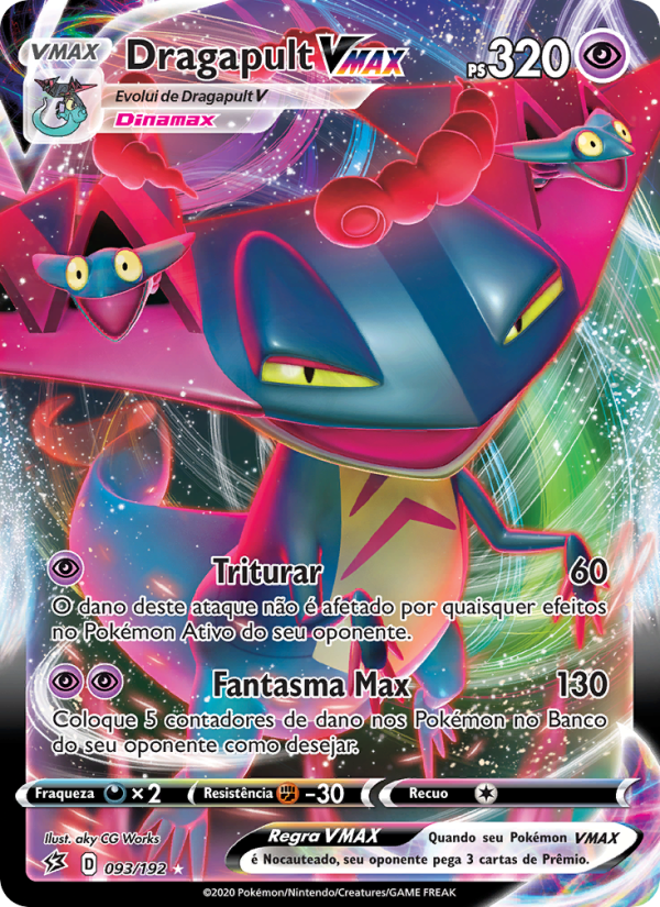 Dragapult VMAX 93 — Rixa Rebelde (Portuguese Pokémon TCG card)