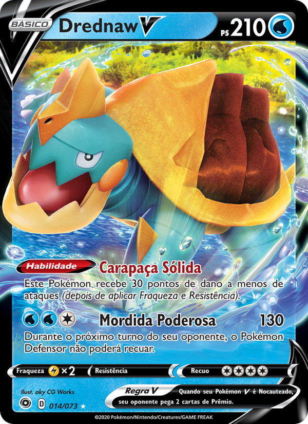 Drednaw V 14 — Caminho do Campeão (Portuguese Pokémon TCG card)
