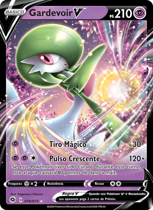 Gardevoir V 16 — Caminho do Campeão (Portuguese Pokémon TCG card)
