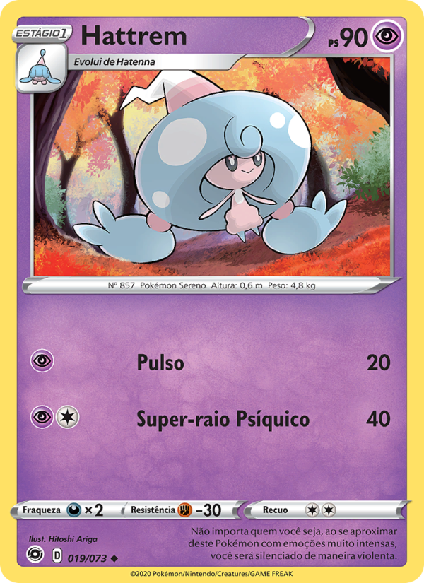 Hattrem 19 — Caminho do Campeão (Portuguese Pokémon TCG card)