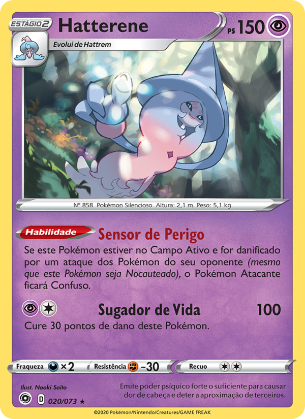 Hatterene 20 — Caminho do Campeão (Portuguese Pokémon TCG card)