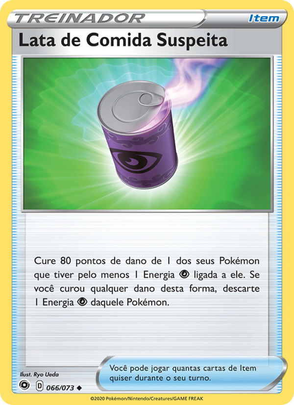 Lata de Comida Suspeita 66 — Caminho do Campeão (Portuguese Pokémon TCG card)