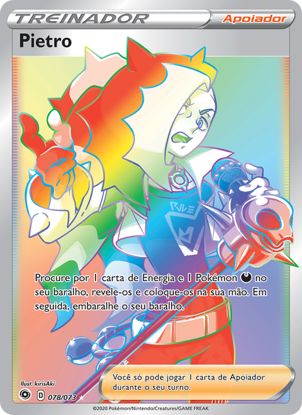 Pietro 78 — Caminho do Campeão (Portuguese Pokémon TCG card)