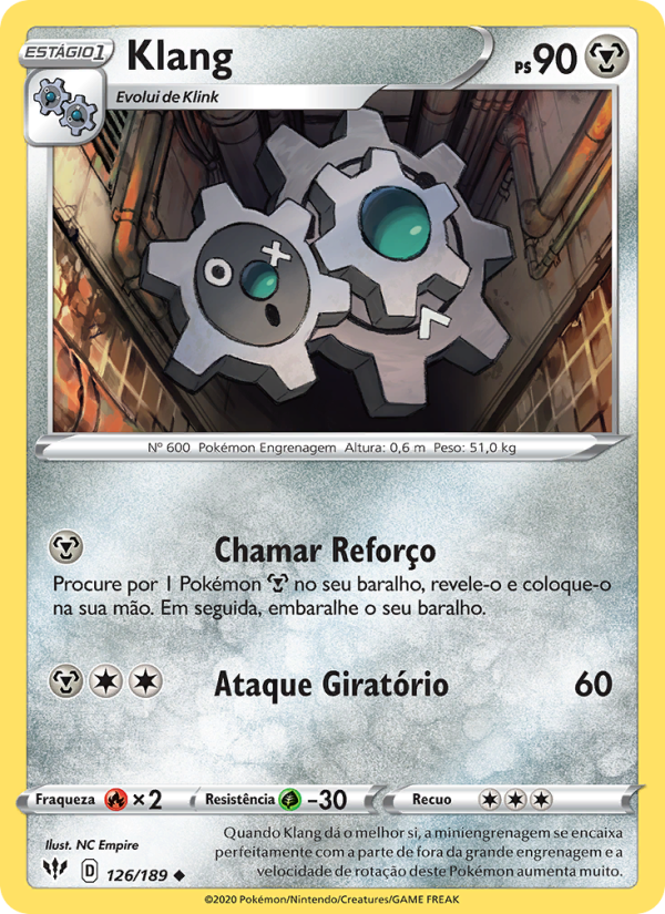 Klang 126 — Escuridão Incandescente (Portuguese Pokémon TCG card)