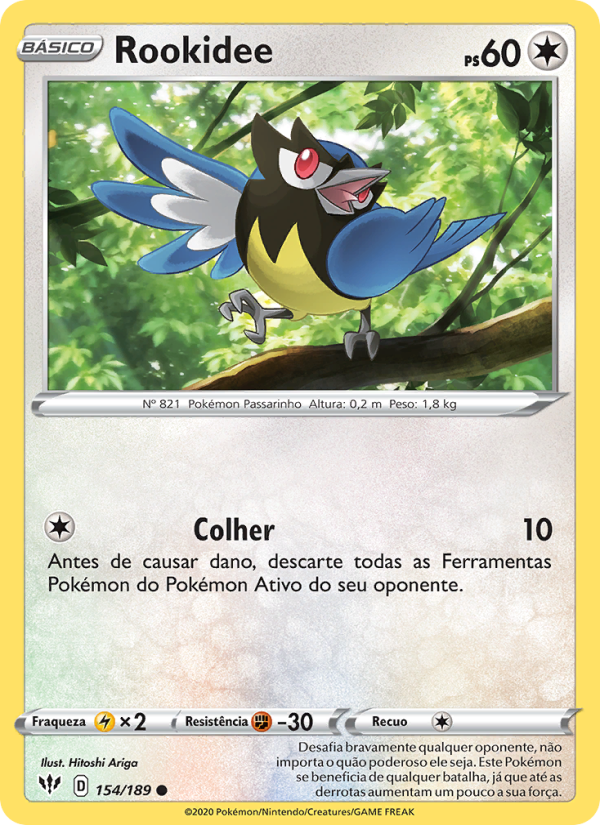 Rookidee 154 — Escuridão Incandescente (Portuguese Pokémon TCG card)