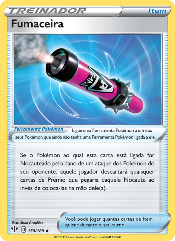 Fumaceira 158 — Escuridão Incandescente (Portuguese Pokémon TCG card)