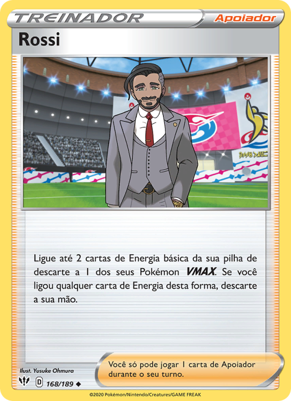Rossi 168 — Escuridão Incandescente (Portuguese Pokémon TCG card)