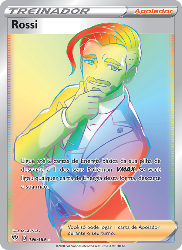 Rossi 196 — Escuridão Incandescente (Portuguese Pokémon TCG card)