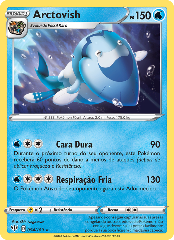 Arctovish 54 — Escuridão Incandescente (Portuguese Pokémon TCG card)