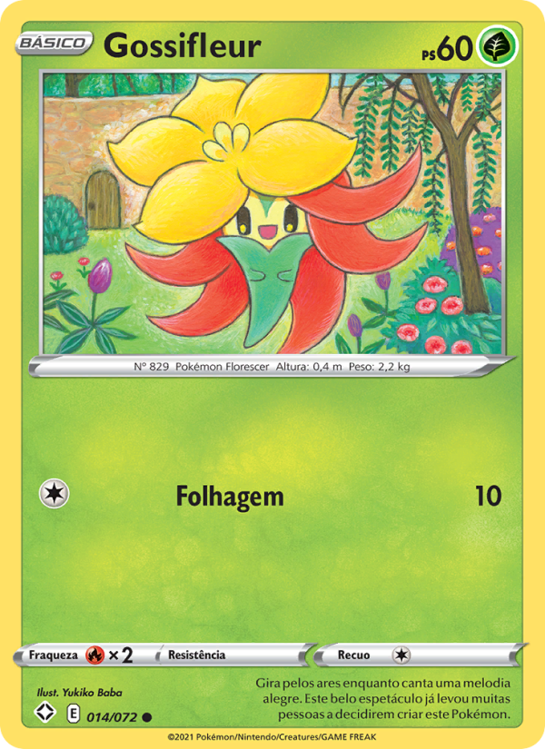 Gossifleur 14 — Destinos Brilhantes (Portuguese Pokémon TCG card)