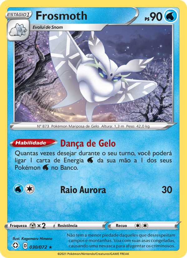 Frosmoth 30 — Destinos Brilhantes (Portuguese Pokémon TCG card)