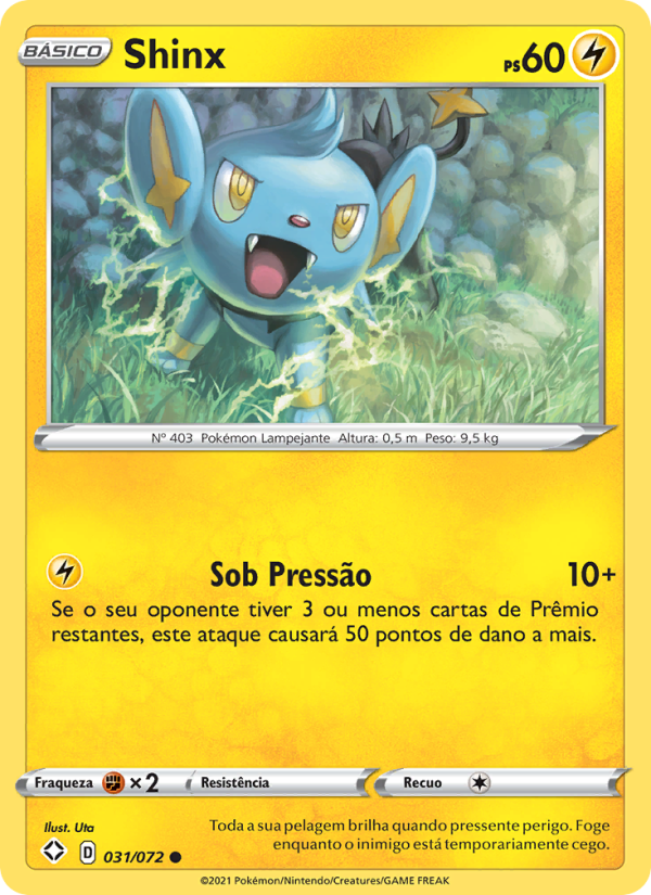 Shinx 31 — Destinos Brilhantes (Portuguese Pokémon TCG card)
