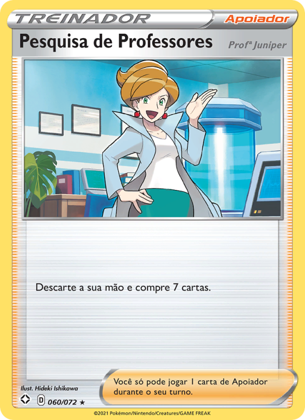 Pesquisa de Professores 60 — Destinos Brilhantes  (Portuguese Pokémon TCG card)