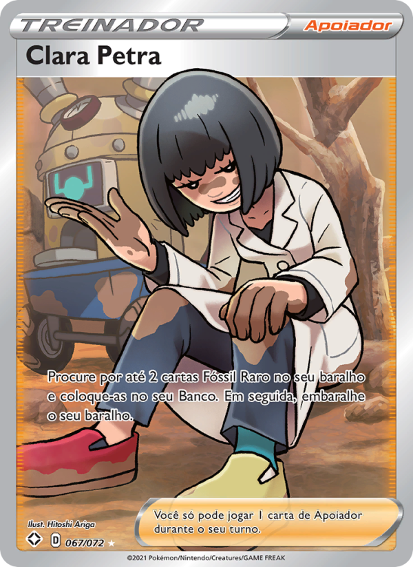 Clara Petra 67 — Destinos Brilhantes (Portuguese Pokémon TCG card)