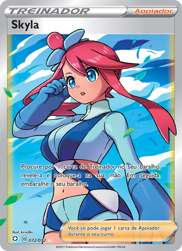 Skyla 72 — Destinos Brilhantes (Portuguese Pokémon TCG card)