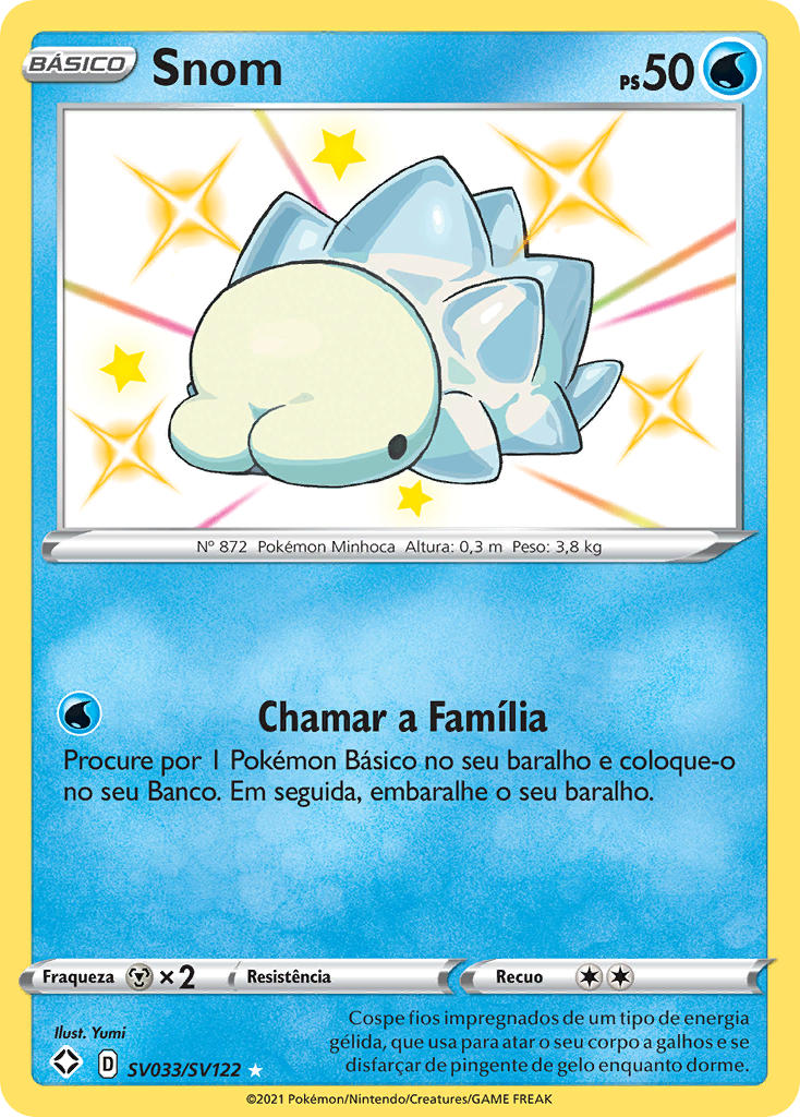 Snom SV033 — Destinos Brilhantes Cofre Brilhante (Portuguese Pokémon TCG card)