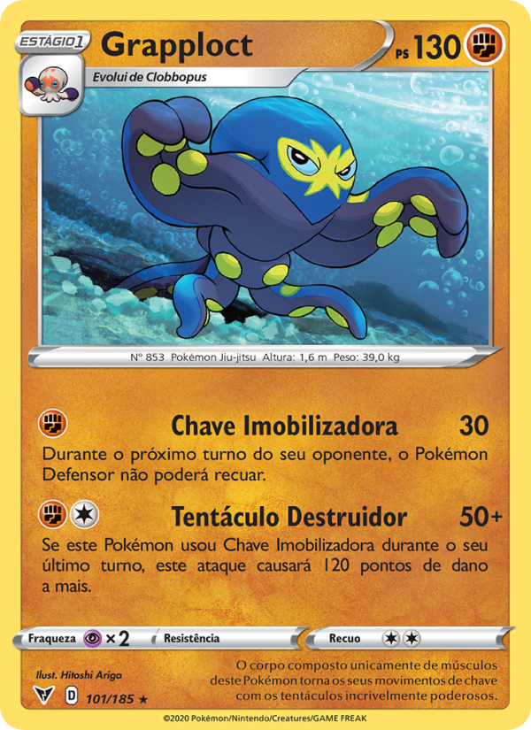Grapploct 101 — Voltagem Vívida (Portuguese Pokémon TCG card)