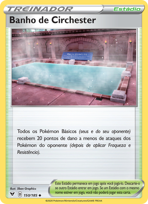 Banho de Circhester 150 — Voltagem Vívida (Portuguese Pokémon TCG card)