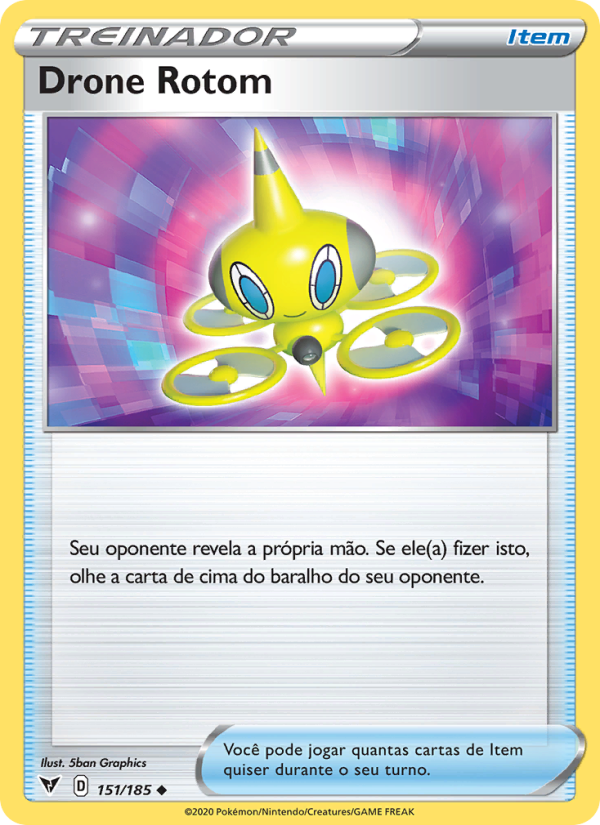 Drone Rotom 151 — Voltagem Vívida (Portuguese Pokémon TCG card)
