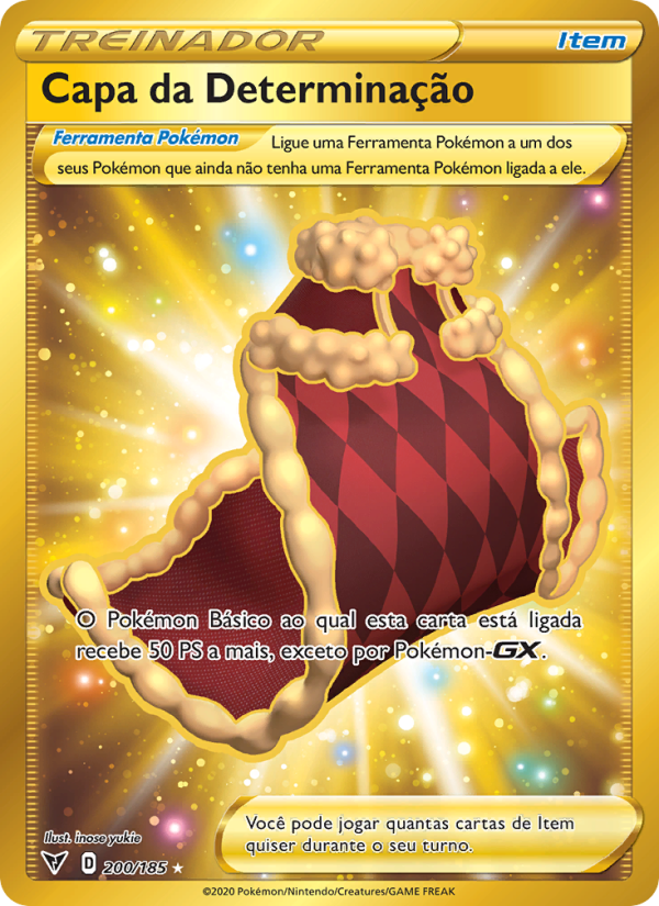 Capa da Determinação 200 — Voltagem Vívida (Portuguese Pokémon TCG card)