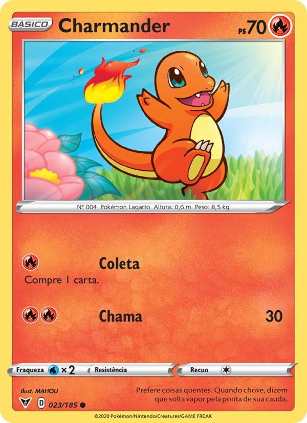 Charmander 23 — Voltagem Vívida (Portuguese Pokémon TCG card)