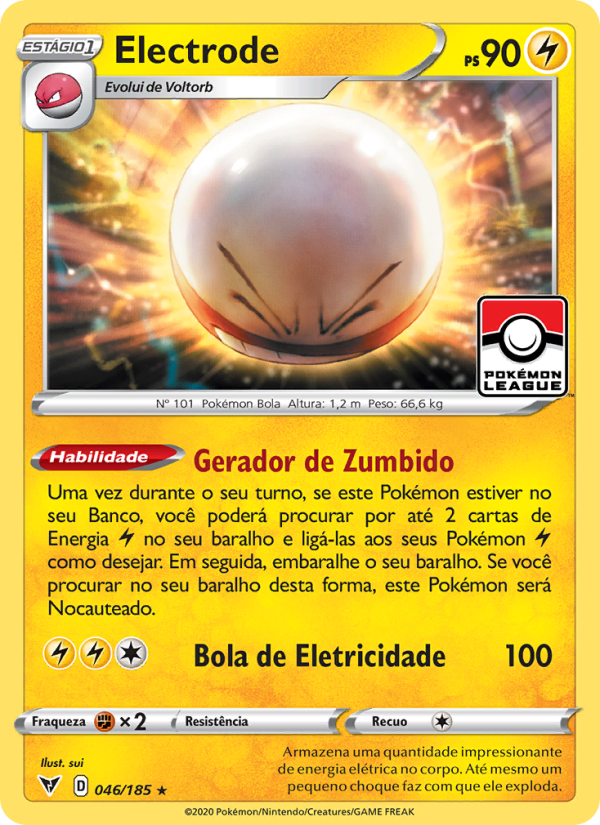 Electrode 46 — Voltagem Vívida (Portuguese Pokémon TCG card)