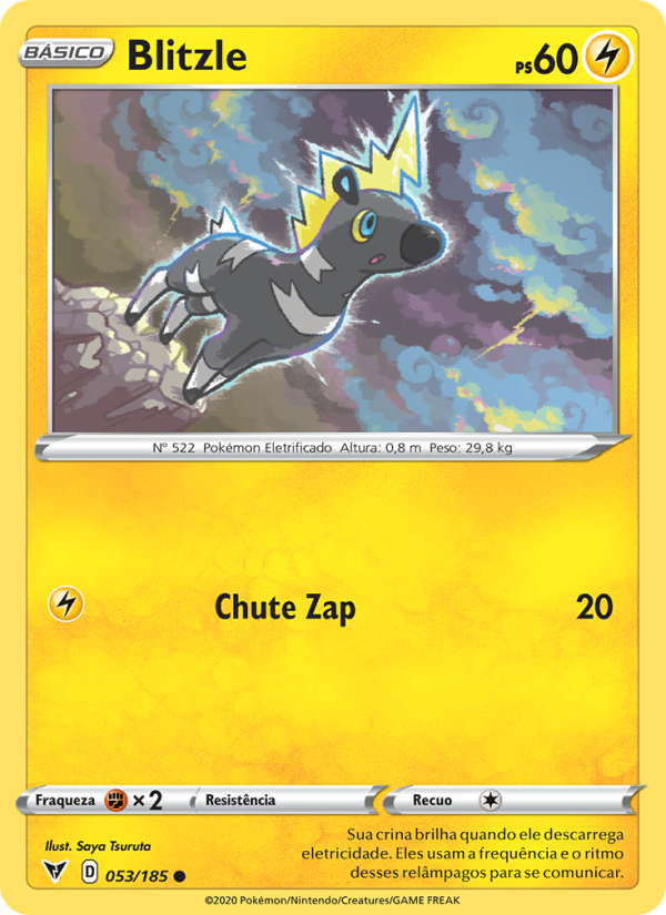 Blitzle 53 — Voltagem Vívida (Portuguese Pokémon TCG card)