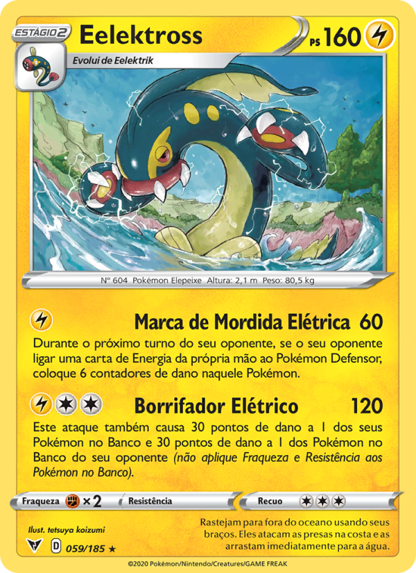 Eelektross 59 — Voltagem Vívida (Portuguese Pokémon TCG card)