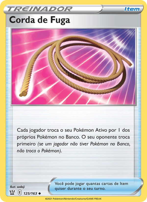 Corda de Fuga 125 — Estilos de Batalha (Portuguese Pokémon TCG card)