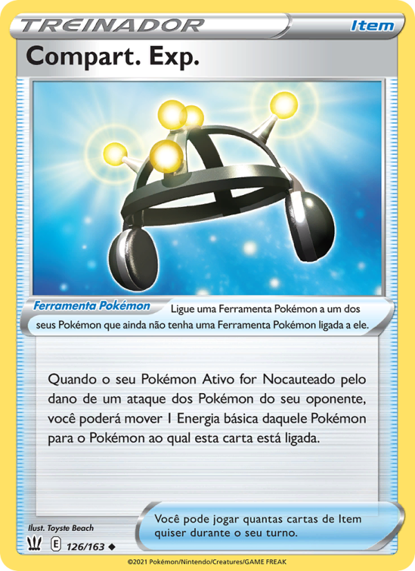 Compart. Exp. 126 — Estilos de Batalha (Portuguese Pokémon TCG card)