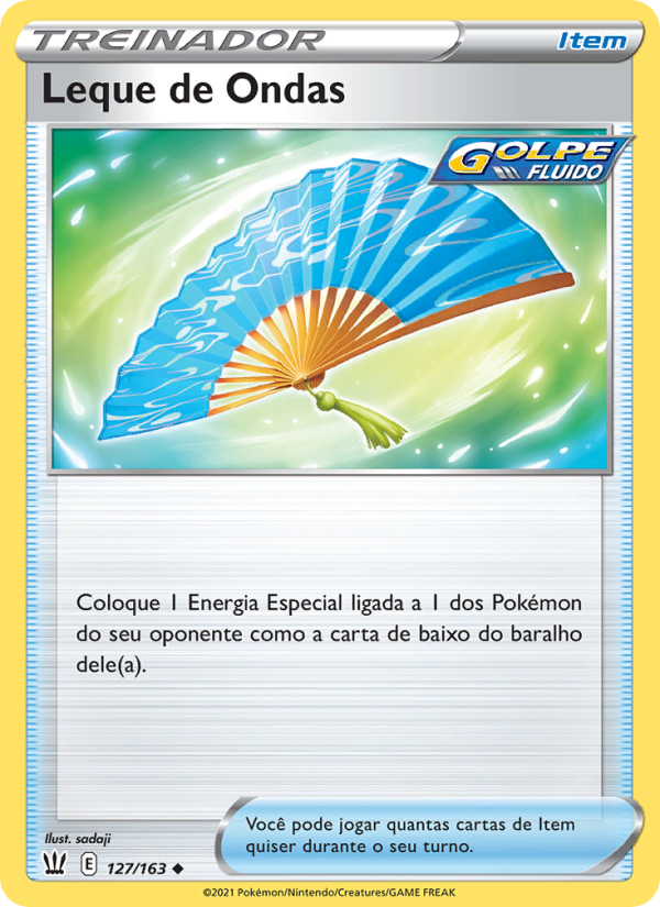 Leque de Ondas 127 — Estilos de Batalha (Portuguese Pokémon TCG card)