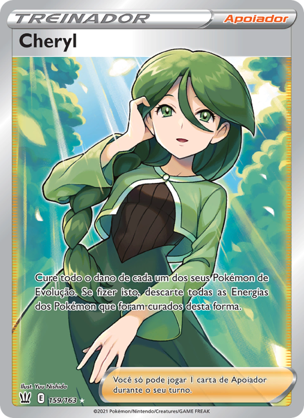 Cheryl 159 — Estilos de Batalha (Portuguese Pokémon TCG card)