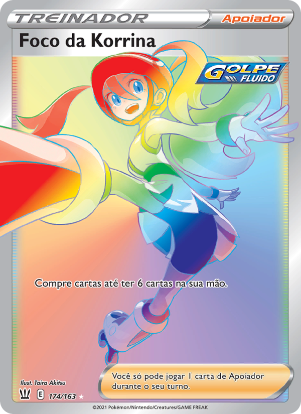Foco da Korrina 174 — Estilos de Batalha (Portuguese Pokémon TCG card)
